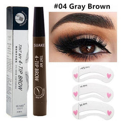 3D 5 Color Waterproof Natural Eyebrow Pencil - Vita Luxe Skin Care 