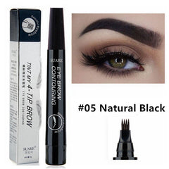 3D 5 Color Waterproof Natural Eyebrow Pencil - Vita Luxe Skin Care 