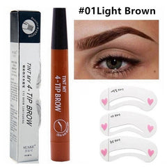 3D 5 Color Waterproof Natural Eyebrow Pencil - Vita Luxe Skin Care 