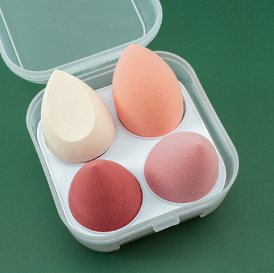 4pcs Makeup Sponge Powder Puff Dry and Wet Combined - Vita Luxe Skin Care 